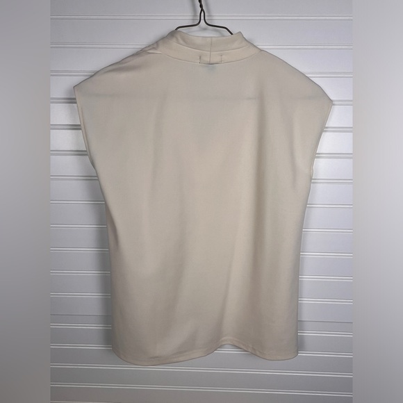 Ann Taylor Soft Cream V-Neck Blouse - Picture 5 of 7